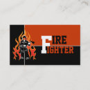 Recherche de flammes rouges cartes visite Pompier