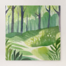 Suche nach wald puzzle Aquarell