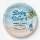Recherche de beach baby shower assiettes Plage