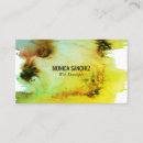 Recherche de conception cartes visite Aquarelle
