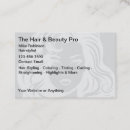 Recherche de coiffure standard cartes visite Styliste