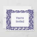 Recherche de art nouveau invitations Violet