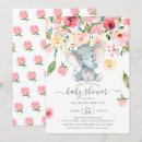 Recherche de pink elephant baby shower invitations Jungle
