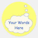 Recherche de bulle pensée autocollants Réflexion