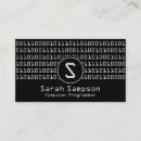 Recherche de code binaire cartes visite Ingénieur