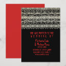 Recherche de dentelle noire invitations Rouge