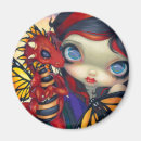 Recherche de dragon rouge magnets Imaginaire