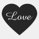 Recherche de coeur noir autocollants Merci