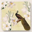 Suche nach pfau untersetzer Mit blumen