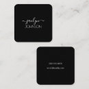 Recherche de lettrage blanc cartes visite Minimaliste
