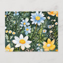Suche nach weiße wildblumen postkarten Blau