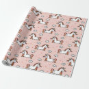 Recherche de motif licorne papier cadeau Blanc