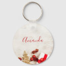 Recherche de cycliste porteclés Noël