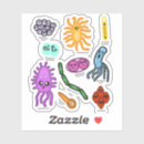 Recherche de microbiologie autocollants Bactérie