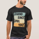 Suche nach legende seit 1982 tshirts Geburtstag