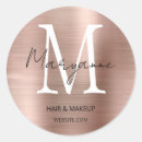 Recherche de logo rose autocollants Typographie