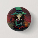 Suche nach schwarze katze halloweens buttons Hexe