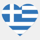Recherche de coeur grec autocollants Drapeaux du monde