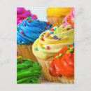 Recherche de cupcakes cartes postales Arc en ciel