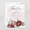 Recherche de burgundy remerciements cartes Botanique