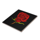 Recherche de peintures de rose rouge carreaux Floral