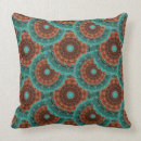 Recherche de turquoise et orange coussins Élégant