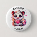 Recherche de opossums badges Rose
