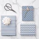 Recherche de chevron bleu papier cadeau Rayé