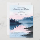 Recherche de lac mariage invitations Romantique