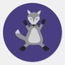 Recherche de loup bleu autocollants Mignon