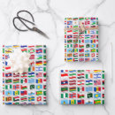 Recherche de drapeau monde papier cadeau Pays