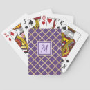 Recherche de lilas jeux de cartes Monogramme