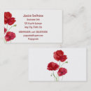 Suche nach mohn visitenkarten Florist