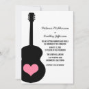 Recherche de guitare rose invitations Moderne