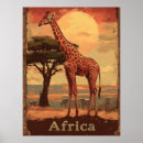 Suche nach afrikanischer sonnenuntergang poster Giraffe