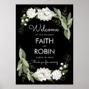 Recherche de et floral blanc mariage posters Noir
