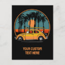 Recherche de surfeur cartes postales Coucher de soleil