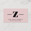 Recherche de z cartes visite Monogramme
