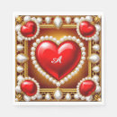 Recherche de or rouge serviettes Amour