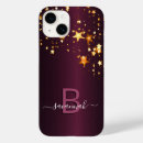 Recherche de rose sombre iphone coques Monogramme
