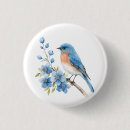 Recherche de oiseau sauvage badges Aquarelle