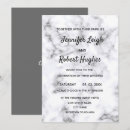 Recherche de marbre mariage invitations Gris