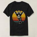 Recherche de girafe drôle tshirts Coucher de soleil