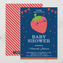 Recherche de fraise kawaii invitations Rouge
