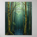 Suche nach mystischer wald poster Blau