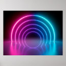 Recherche de neon glow posters Blue