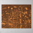 Recherche de pétroglyphe art Désert