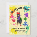 Recherche de peinture de chien invitations Amusant