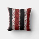 Recherche de rouge noir blanc coussins Rayures