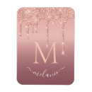 Recherche de monogramme rose magnets Anniversaire